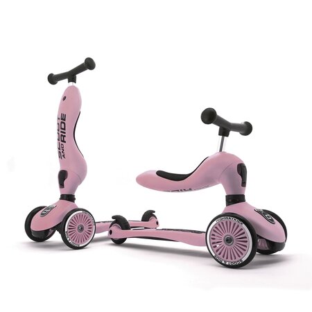 Trotineta 2 in 1 transformabila pentru copii Highwaykick 1, Kiwi, 1-5 ani, Scoot and Ride 483678