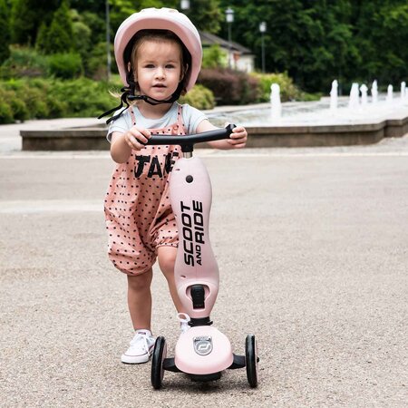 Trotineta 2 in 1 transformabila pentru copii Highwaykick 1, Kiwi, 1-5 ani, Scoot and Ride 483674