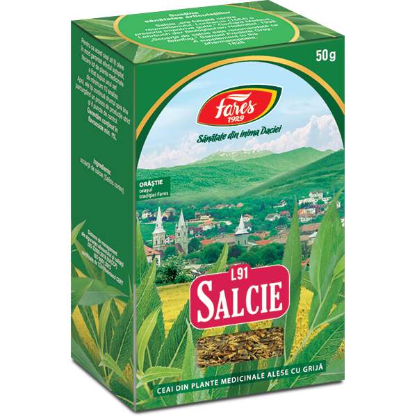 Ceai de scoarta de salcie, 50 g, Fares