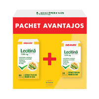Pachet Lecitina 1200 mg, 80 + 30 capsule, Walmark