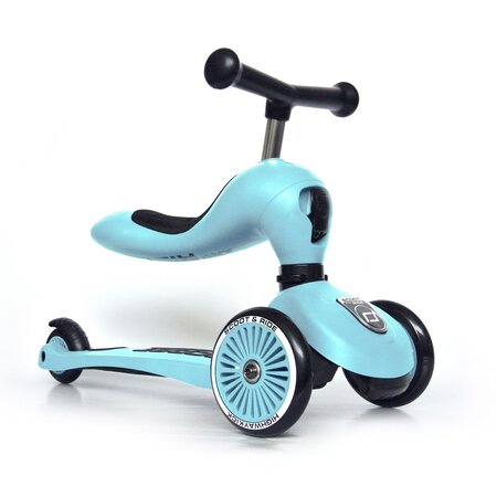 Trotineta 2 in 1 transformabila pentru copii Highwaykick 1, Blueberry, 1-5 ani, Scoot and Ride 483687