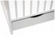 Patut din lemn masiv cu sertar, Doha White, 120x60 cm, E-Kids 483723