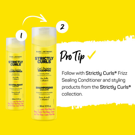 Sampon cu unt de shea si vitamina E pentru definirea buclelor Strictly Curls, 380ml, Marc Anthony 652974