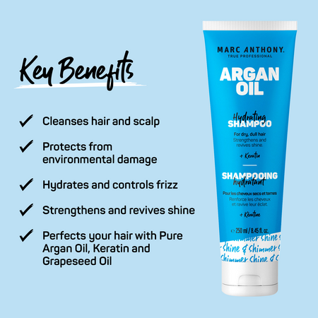 Sampon cu ulei de argan si keratina, extra hidratare, 250 ml, Marc Anthony 652958