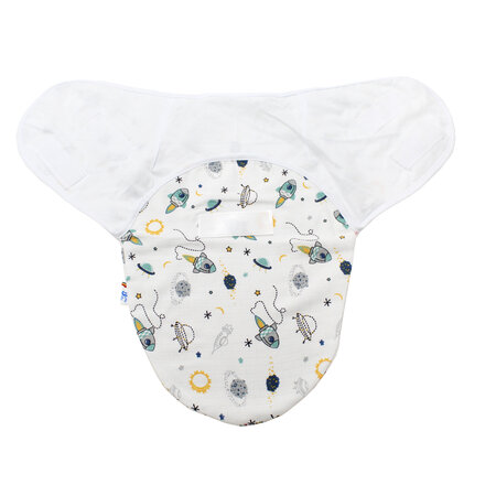 Sistem de infasare muselina, Planete, 0-3 luni, Baltic Bebe 483802