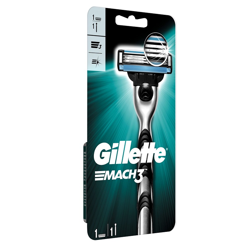 Aparat de ras + 1 rezerva, Gillette Mach 3, P&G