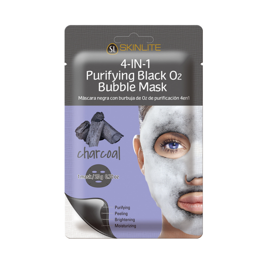 Masca 4in1 purificatoare cu Bule de Oxigen & Pudra de Carbune