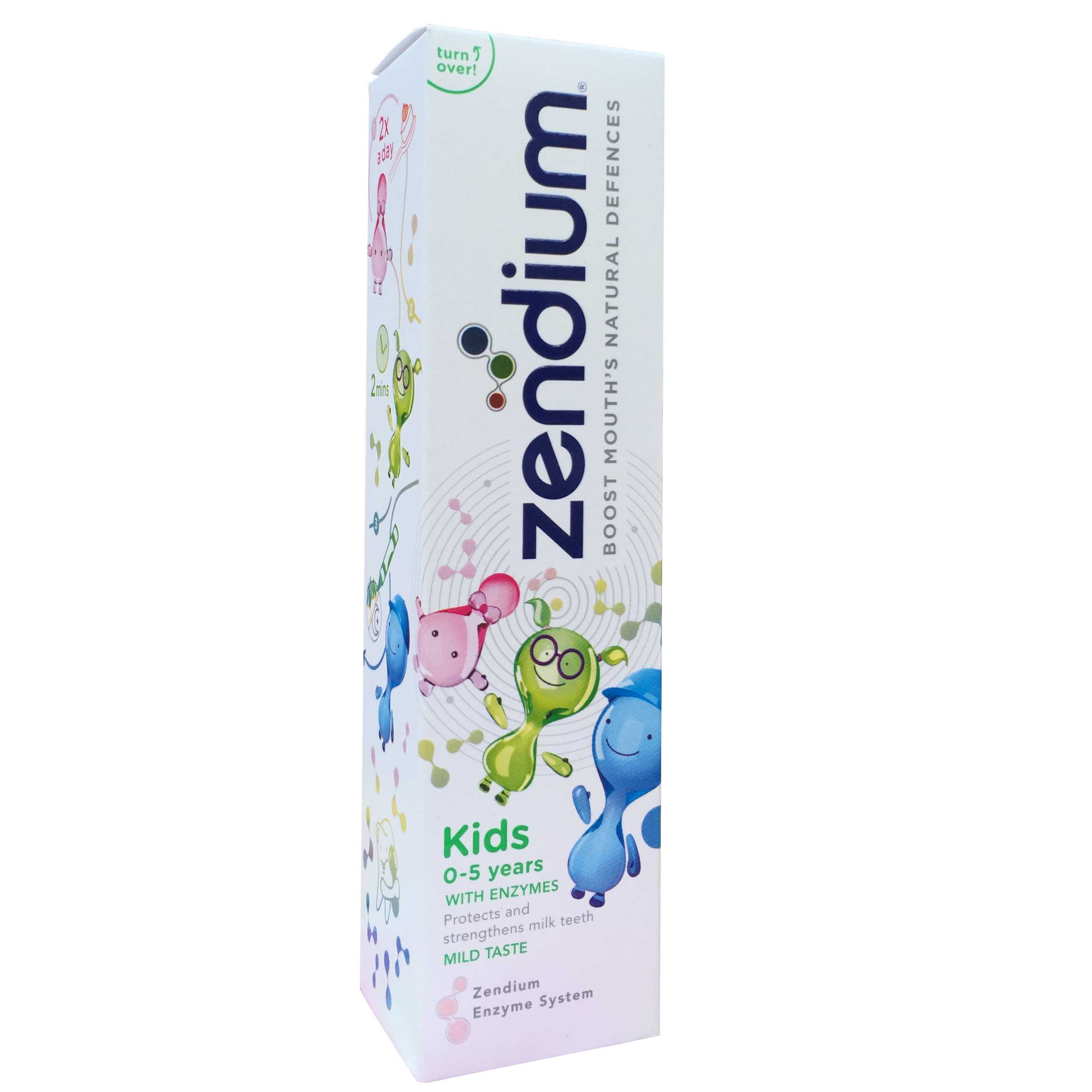 Pasta de dinti pentu copii, Kids, 0-5 ani, 75 ml, Zendium