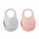 Set 2 bavete din silicon, Old Pink/Light Grey, Beaba 483945