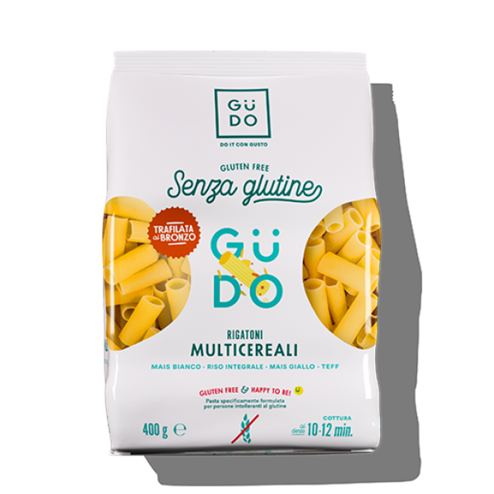 Paste multicereale rigatoni fara gluten, 400 g, Gudo