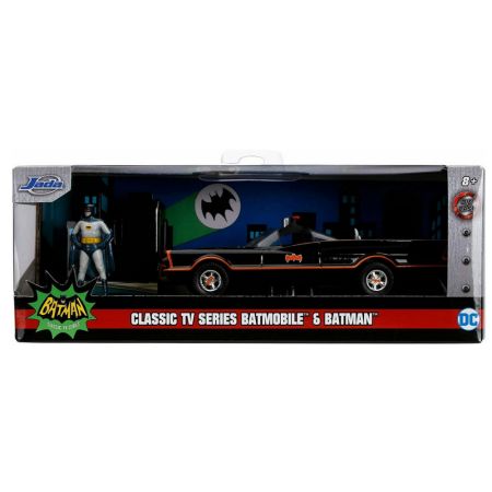 Masina Batmobile Classic si figurina Batman, +8 ani, Jada 483988