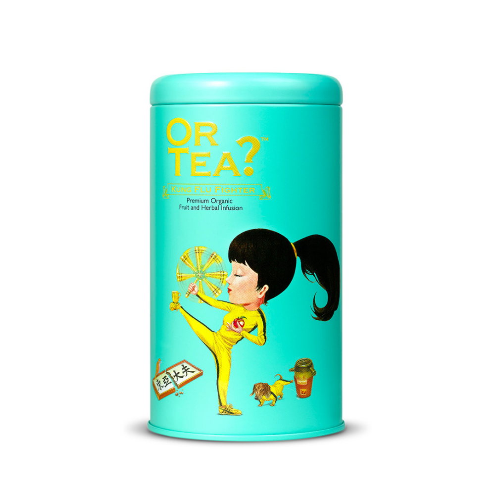 Ceai verde cu infuzie de plante eco, Kung Flu Fighter, 100 g, Or Tea