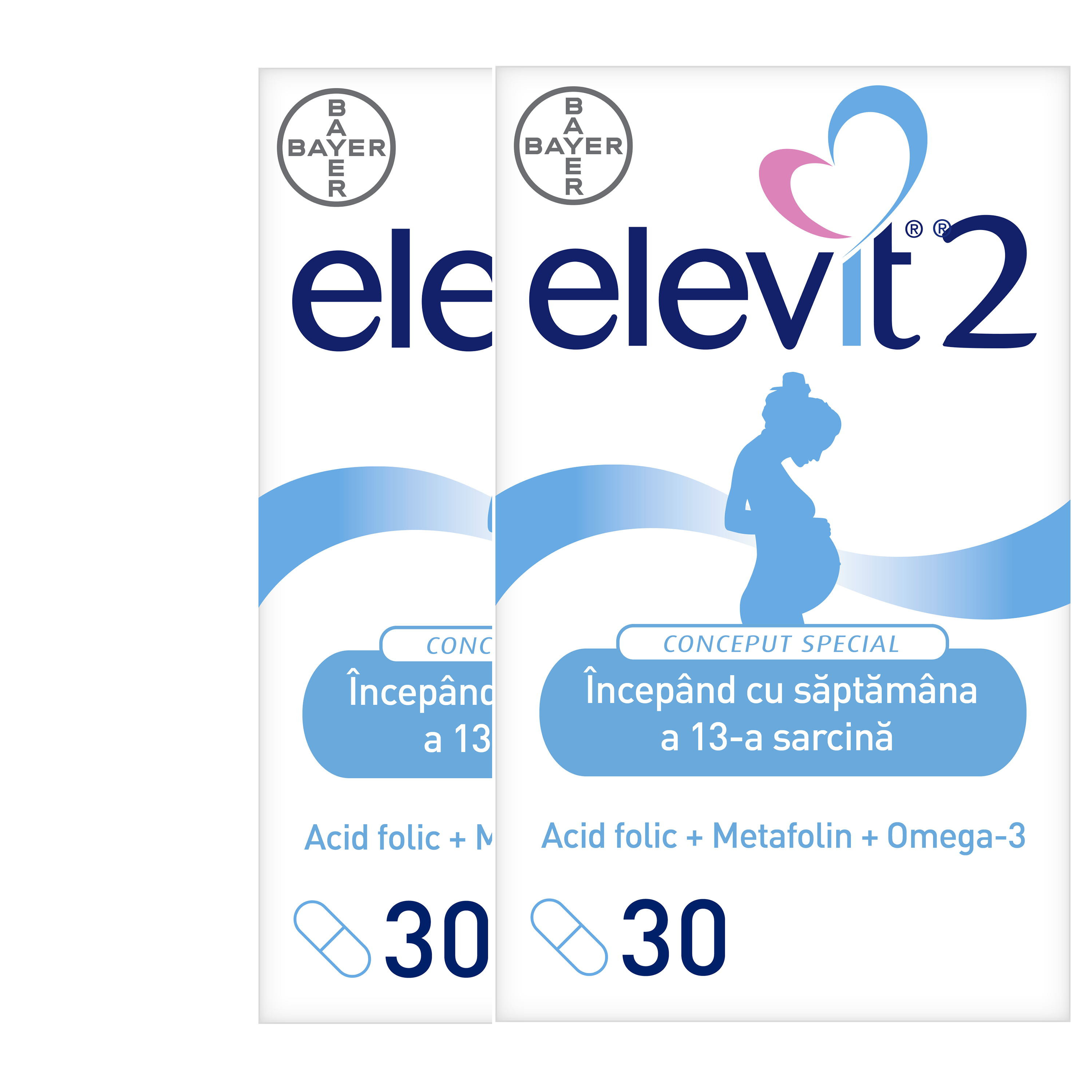 Pachet Elevit 2, 2x30 capsule, Bayer