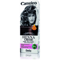 Vopsea crema pentru par pe baza de henna naturala 3.3 Cameleo, 75 g, Delia Cosmetics