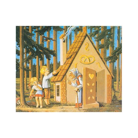 Puzzle din cuburi de lemn Povestile Copilariei, +3 ani, 20 piese, Goki 484408