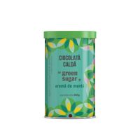 Ciocolata calda cu green sugar si aroma de menta, 250 g, Remedia