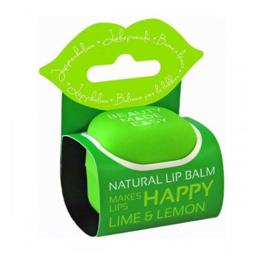 Balsam de buze natural cu lime si lamaie