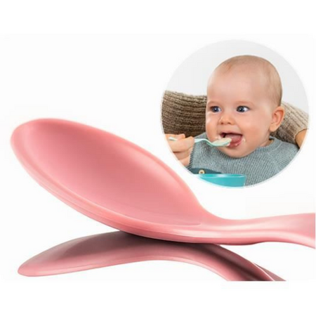 Set 5 lingurite flexibile cu maner anatomic, +3 luni, Reer  484496