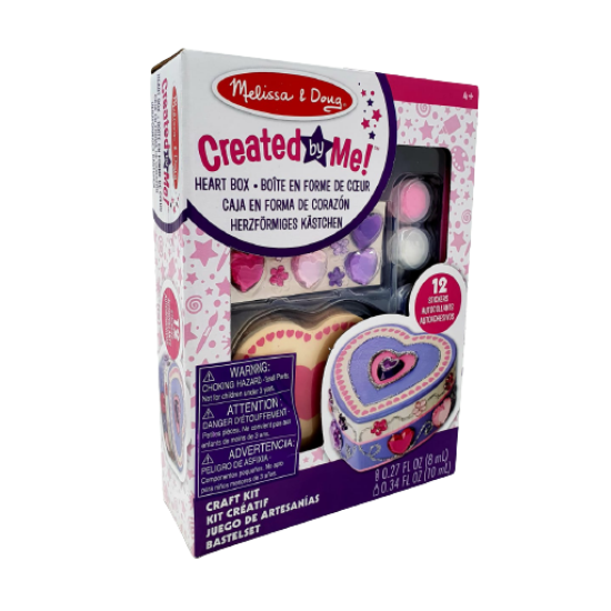 Cutie de decorat din lemn Inimioara, Melissa&Doug