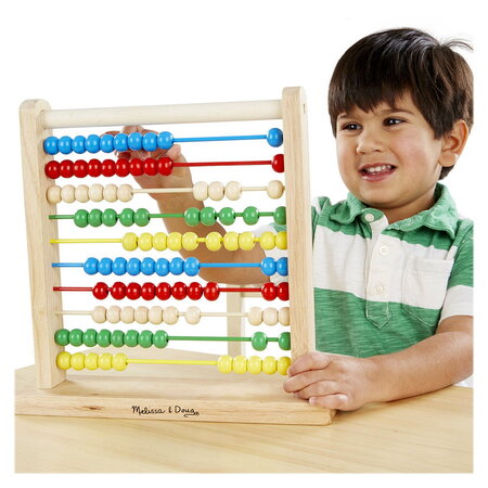 Numaratoare clasica din lemn, +3 ani, Melissa&Doug 652437