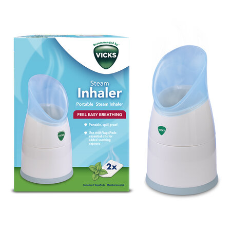 Inhalator portabil cu aburi cu 2 tablete de mentol, Vicks 448739