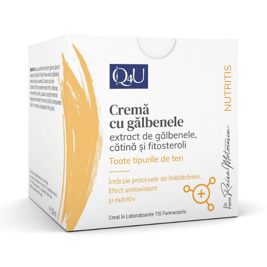 Crema cu galbenele Nutris Q4U, 50 ml, Tis Farmaceutic