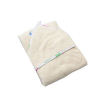 Prosop cu capison Premium din bumbac 100%, 80x90 cm, Crem, Baltic Bebe