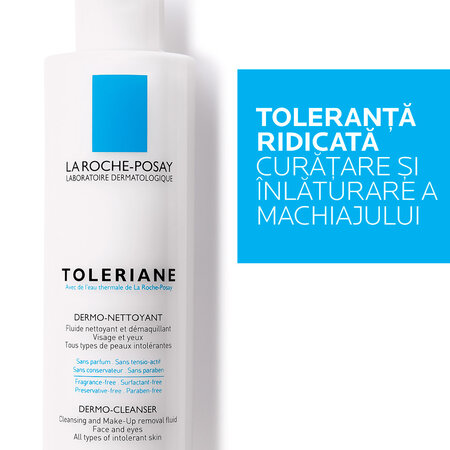 Lapte demachiant pentru  pielea intoleranta si sensibila Toleriane, 200 ml, La Roche-Posay 508686