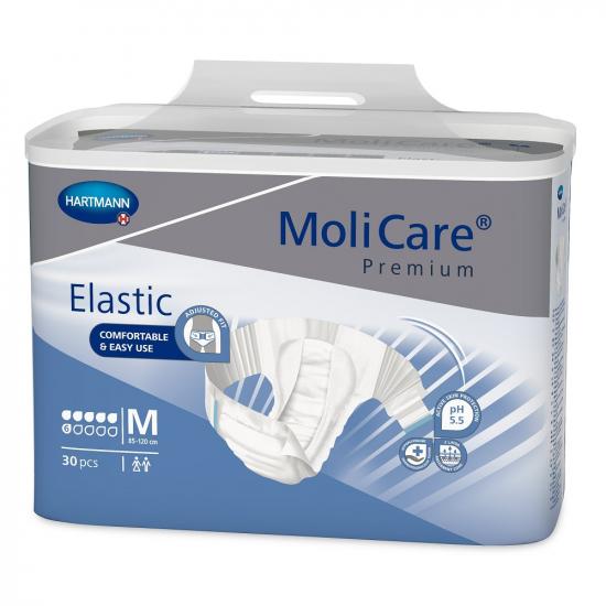 Slip pentru incontinenta MoliCare Premium Elastic, marime M, 30 bucati, Hartmann