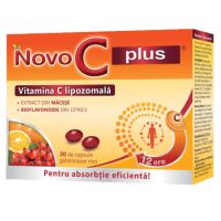 Vitamina C Lipozomala, 30 capsule, Novo C Plus