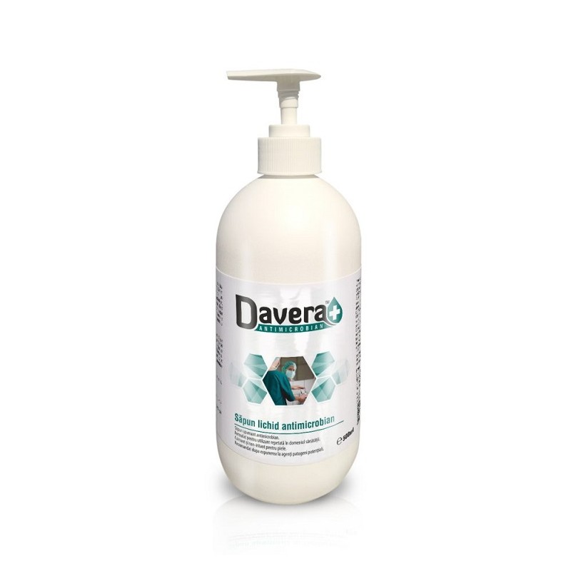 Sapun lichid antimicrobian Davera, 500 ml, Klintensiv