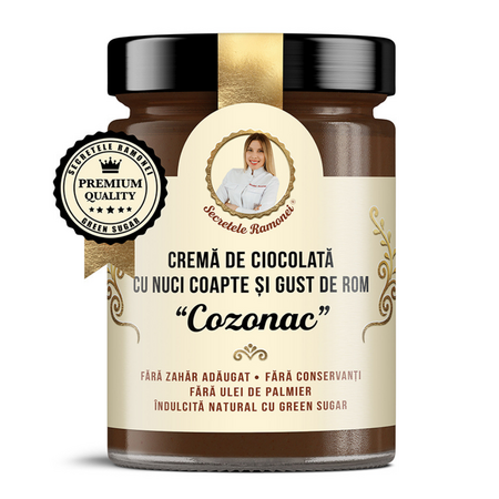 Crema de ciocolata cu nuci coapte si arahide "Cozonac"