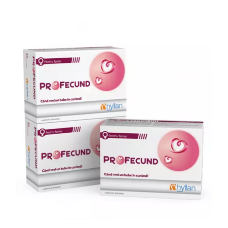 Pachet Profecund 2+1, 30 comprimate, Hyllan