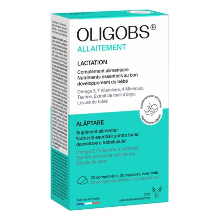 Oligobs Alaptare MBB Omega 3, 30 comprimate + 30 capsule, Laboratoire CCD