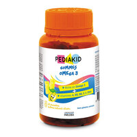 Omega 3 gumate, aroma naturala de lamaie, 60 bucati, Pediakid