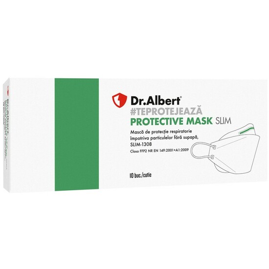 Masti de protectie de tip FFP2, slim, 10 bucati, Dr. Albert