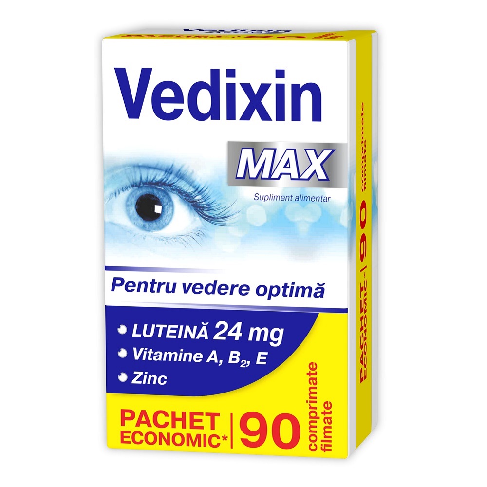 Vedixin Max pentru vedere optima, 90 capsule, Zdrovit