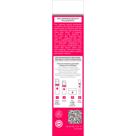 Crema de corectare a ridurilor adanci pentru ochi si gura cu Acid Super Hyaluronic, Collagen & Retinol, 15 ml, Hada Labo Tokyo 802056