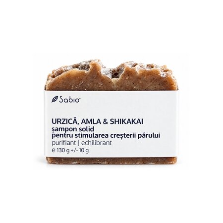 Sampon solid - urzica, amla & shikakai, 130 g, Sabio