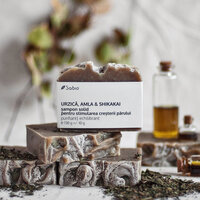 Sampon solid - urzica, amla & shikakai, 130 g, Sabio