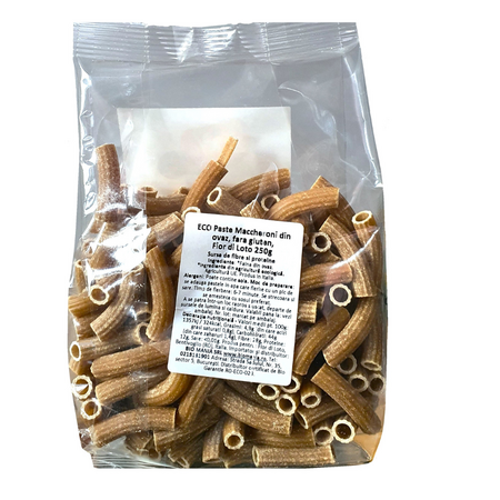 Paste bio Maccheroni din ovaz fara gluten, 250 g, Fior di Loto 694064