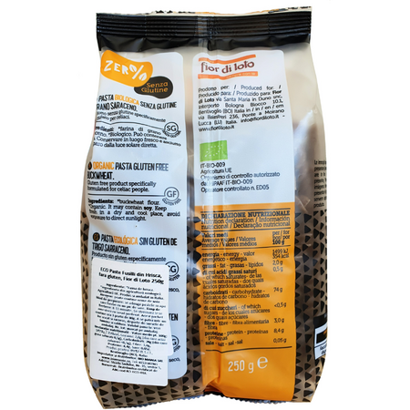 Paste Fusilli din Hrisca Bio fara gluten, 250 g, Fior di Loto 694051