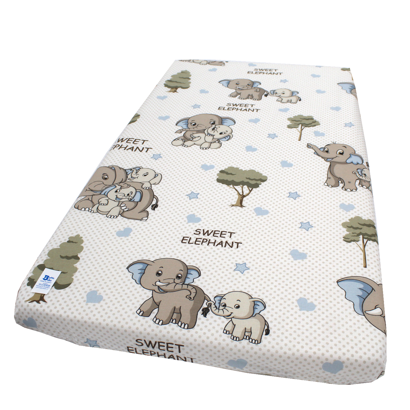 Cearceaf cu elastic Sleep Party, 90X50 cm, Baltic Bebe