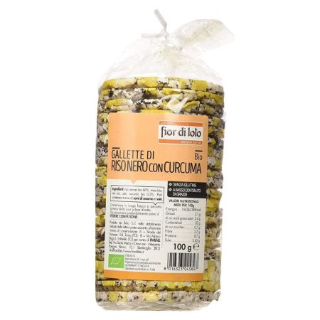 Rondele bio de orez negru cu turmeric fara gluten