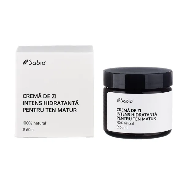 Crema de zi intens hidratanta pentru ten matur, 60 ml, Sabio