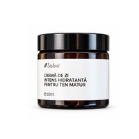 Crema de zi hidratanta pentru ten matur - Jojoba & Geraniu, 60 ml, Sabio