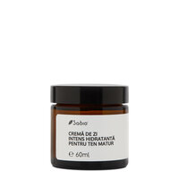 Crema de zi hidratanta pentru ten matur - Jojoba & Geraniu, 60 ml, Sabio
