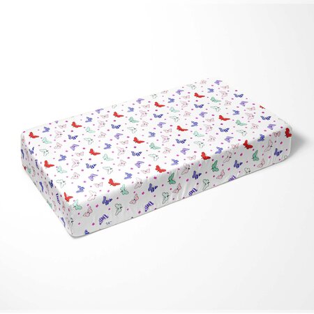 Cearceaf cu elastic, 120x60x15 cm, Fluturasi, Tuxi Brands 518195