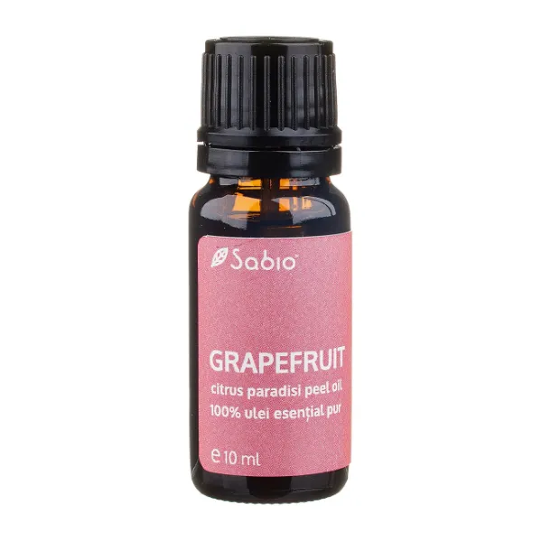 Ulei 100% pur esential Grapefruit, 10 ml, Sabio