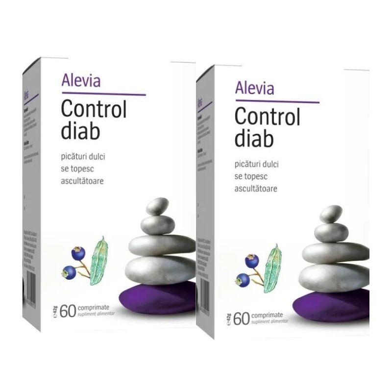 Pachet Control Diab, 60+60 comprimate, Alevia